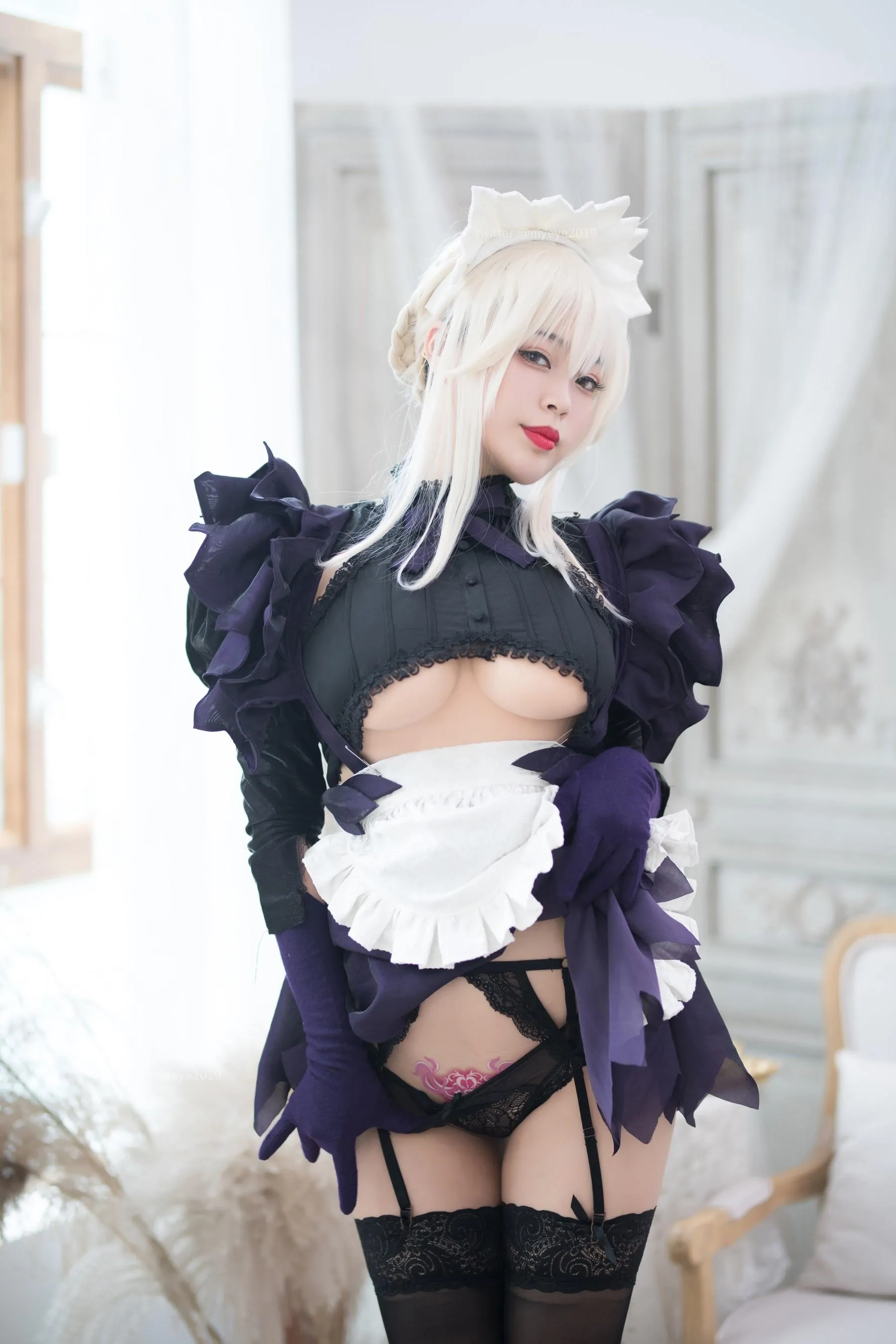 白烨 – NO.53 黑枪呆女仆 [51P]插图5